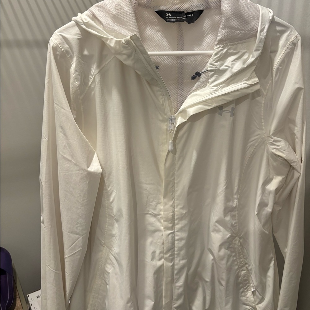 Under Armour Women's Cream Hooded Ski Jacket